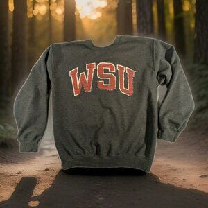WSU Cougars Crewneck GameDay Couture Sweater Medium Charcoal Gray